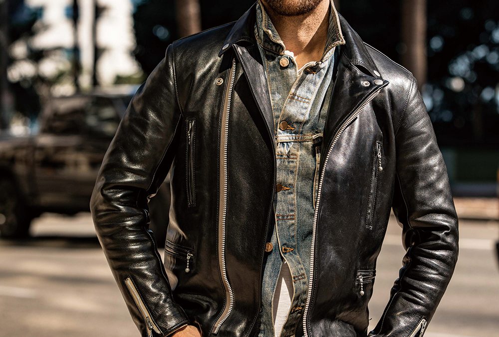 Snap of the day : LEATHER BLOUSON